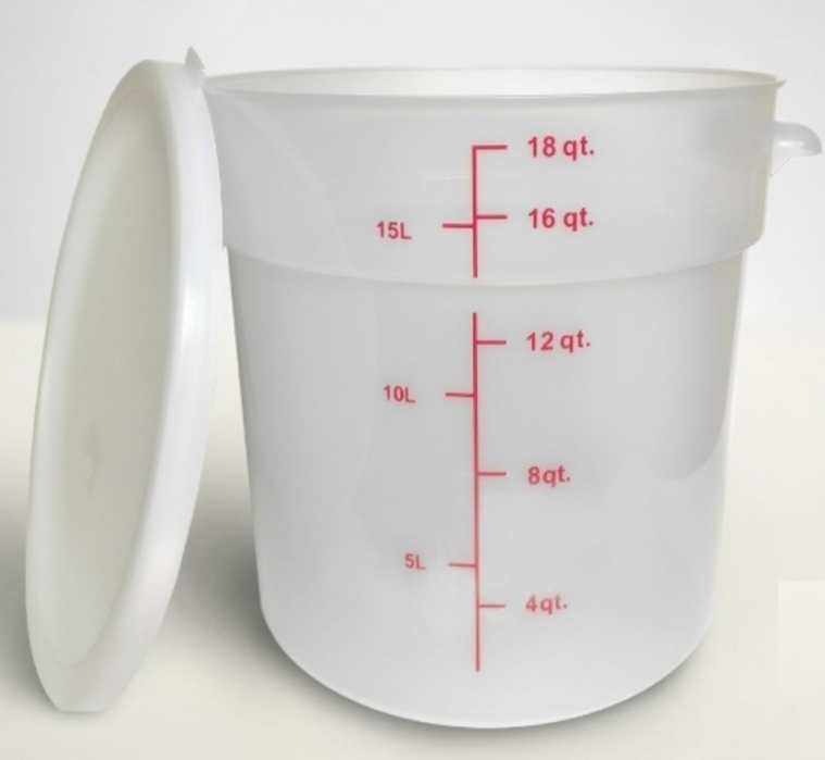 Контейнер пищевой Haccper 868807, с крышкой, 15л