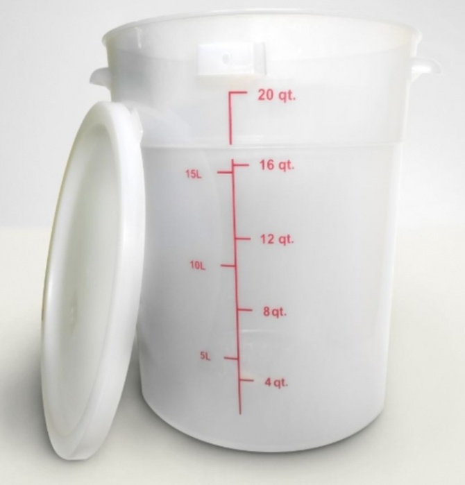 Контейнер пищевой Haccper 868808, с крышкой, 20л